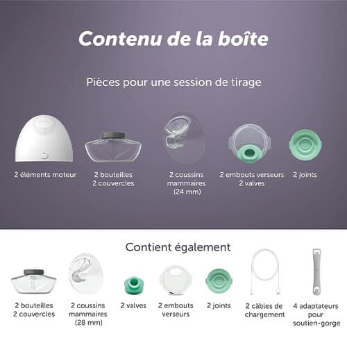 Avis Elvie Pump tire-lait mains libres 6 Elvie-Pump double tire lait