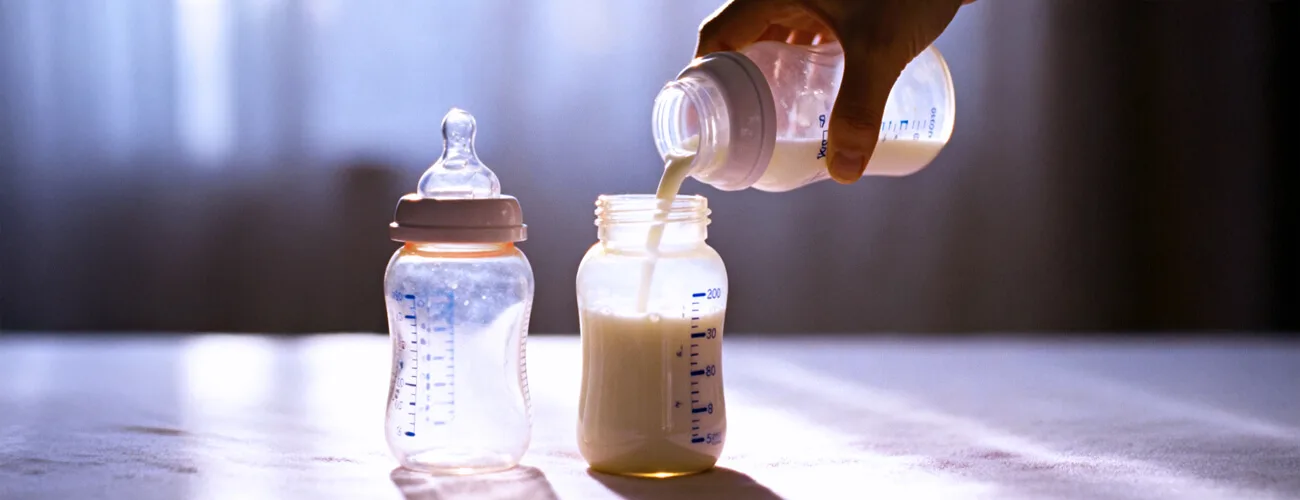 mélanger le lait tiré