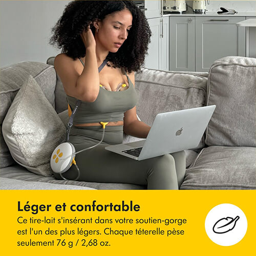 Avis Medela Swing Maxi Hands-Free 9 Medela Swing Maxi Hands-Free leger et confortable