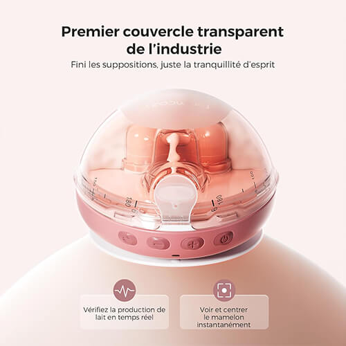 Momcozy air one couvercle transparent